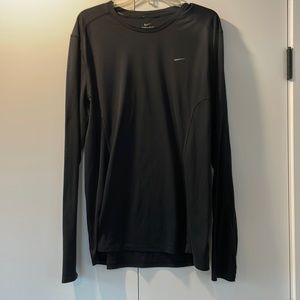 Nike Dri Fit Men’s Long Sleeve Tee Shirt XL Black